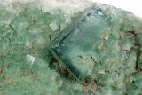 Green Fluorescent Cubic Fluorite Crystals - Madagascar #361322-2